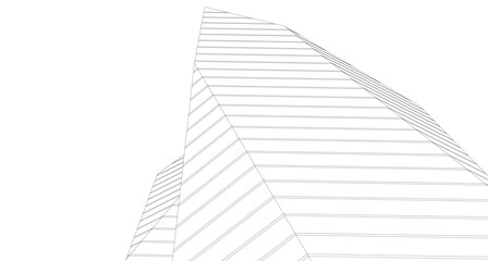 Architecture building abstract vector illustration