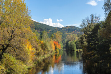 Autumn Landscape of Iskar River, Bulgaria