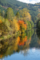 Autumn Landscape of Iskar River, Bulgaria