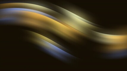 Seamless Loop Abstract gold and blue light waves suitable for backgrounds, technology concepts, digital art, corporate designs, and luxury product promotions. - Powered by Adobe