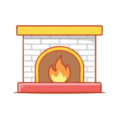 A cozy fireplace with a warm and inviting flame