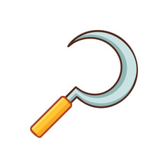 A detailed illustration of a sickle