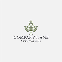 Elegant Tree Logo Design for Company Branding.