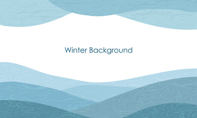 Winter abstract background. Minimal winter concept.