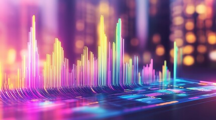Data Visualization Abstract, Tech Chart, Graphic Design