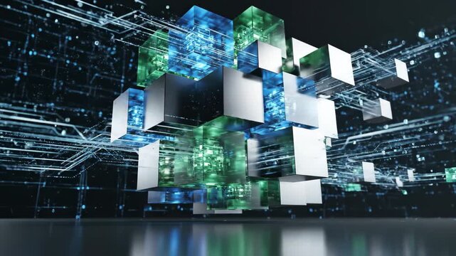 Futuristic Blockchain Technology with Digital Data Cubes Network.