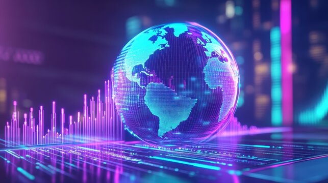 Global Data, Tech Charts, World Network, Digital Planet