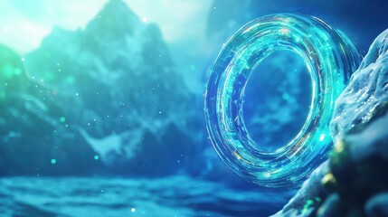 Sci-Fi Portal, Futuristic Technology, Digital World, Abstract