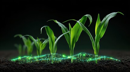 Smart Farming Tech: Corn Growth, Digital Agriculture, Technology