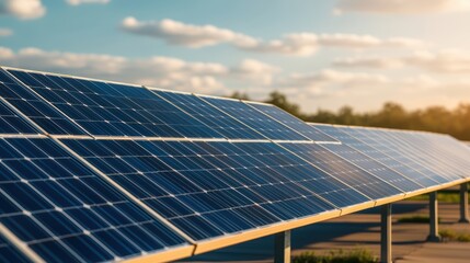 Solar Panel Array: Clean Energy, Renewable Power, Sustainability