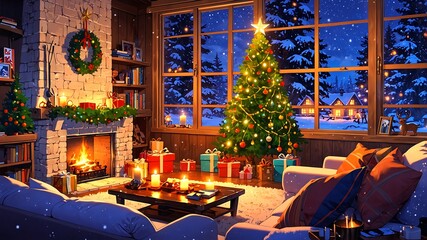 Beautiful Christmas wallpaper for laptop with festive decorations, cozy winter vibes, and holiday cheer. Perfect HD background to bring warmth and joy to your desktop this Christmas season.