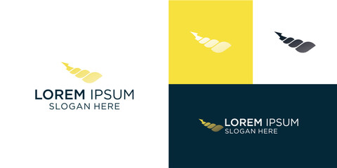 Elegant seashell logo template variations for coastal businesses, perfect for tourism, marine conservation, or seafood restaurants needing a stylish, memorable brand identity