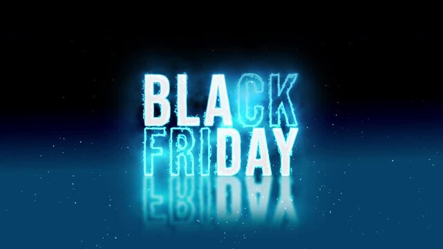 Background for Black Friday Video. November 28, 2025 text. 4K Motion Graphics Discount Promotions.