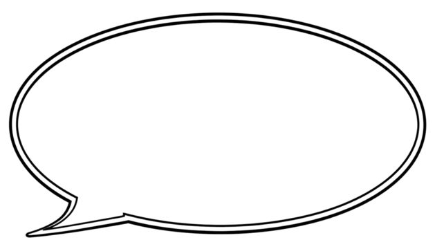 Outline of a chat bubble in dark, grainy, and muted colors