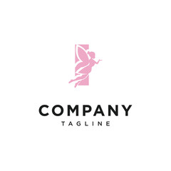 Letter I Magic Fairy Logo Icon Vector