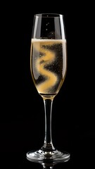 Sparkling Champagne in a Flute