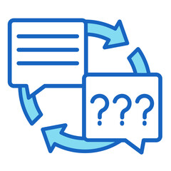 Question Feedback  Icon Element For Design	