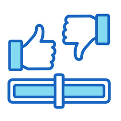 Like And Dislike  Icon Element For Design	