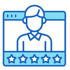 Customer Review Man  Icon Element For Design	