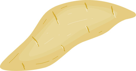 Yellow Sweet Potato Illustration