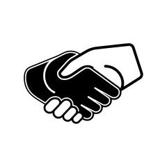 Fototapeta premium Handshake Illustration Business Partnership and Agreement Concept