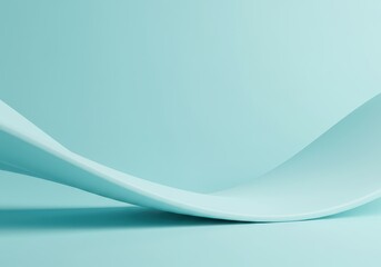 Obraz premium A smooth, minimalist expanse of pale cyan color provides an airy, refreshing backdrop. Ideal for graphic design and presentation layouts ,clean ,soft ,subtle