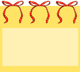 리본포스트잇 메세지