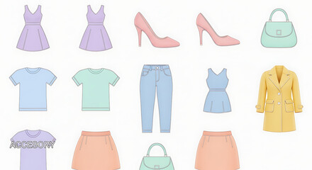 Fashion Essentials A Collection of Dresses, Tops, Jeans, Skirts, Shoes, and Accessories for Women
