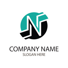 NN letter logo design, suitable for company name	