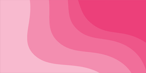 Overlapping pink business wave banner. flat pink gradient. wavy background