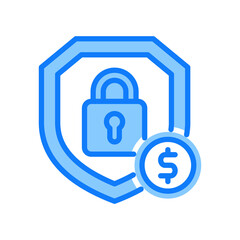 Security blue icon 