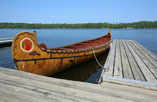 The Canoe and pier - Kabetogama Lake - Voyageur National Park, Minnesota