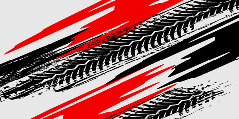 Car decal design vector. Graphic abstract stripe racing background kit designs for wrap vehicle, race car, rally, adventure and livery
