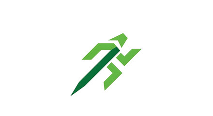 Abstract depiction of a running figure, perfect for sports, fitness, and active lifestyle branding