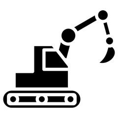 Heavy Equipment glyph icon