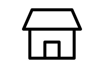家のシンプルなベクターアイコン