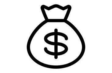 お金のシンプルなベクターアイコン