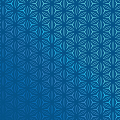 Abstract Blue Gradient Geometric Pattern Background with Seamless Hexagonal Design, ideal for Modern Digital and Tech Concepts.