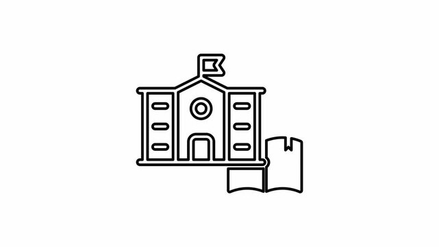 The school icon is displayed on a white background.