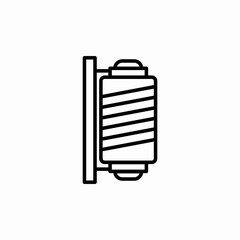 traditional barber pole icon sign vector