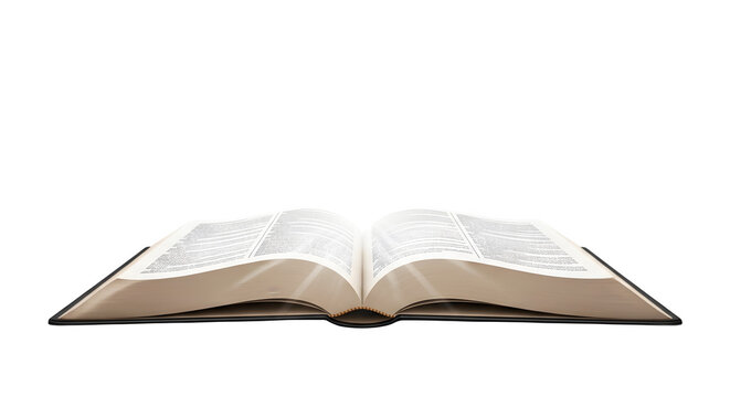 An open book with pages illuminated from within.