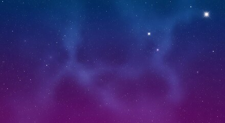 Fototapeta premium Abstract Cosmic Background with Nebulae and Stars in Deep Space.