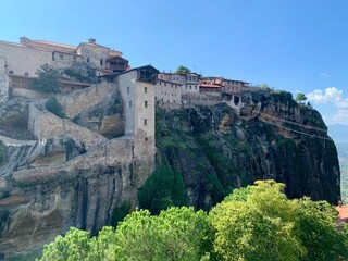 View of meteora monestary