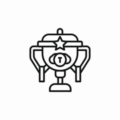 dog tournament cup icon sign vector