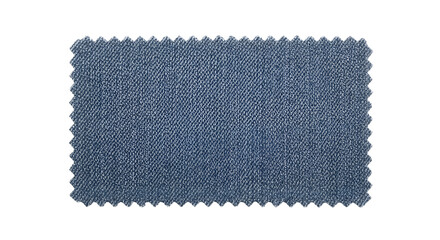 Textured blue fabric swatch sample.