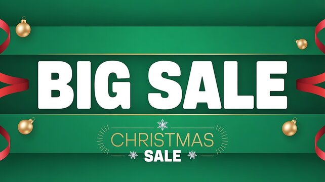  big christmas sale banner , created with generative ai