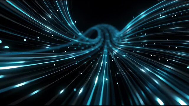 Data Stream Abstract Technology Background