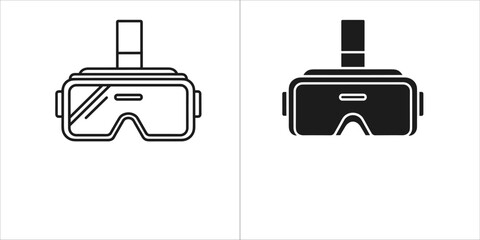 Virtual reality headset icon