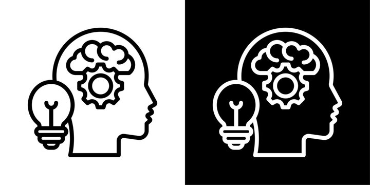 Rationale Of Line Black And White Style Vector Illustration 