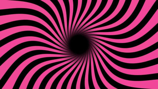 spiral, hypnotic, psychedelic, optic, illusion, trippy, swirl, vortex, pattern, symmetry, abstract, motion, seamless, loop, design, glowing, pink, black, background, animation, visual, art, energy, vo
